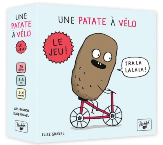 Une patate à vélo
