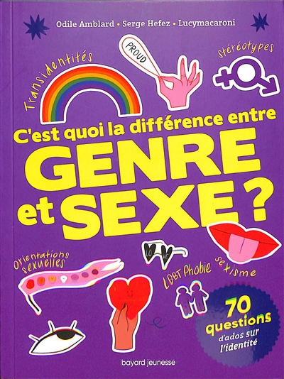 C'est quoi la différence entre genre et sexe ? : 70 questions d'ados sur l'identité